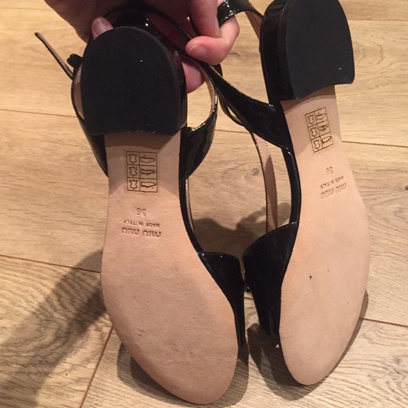 *SOLD* Miu Miu t-strap black jewel sandals - Picture 7 of 8